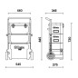 BETA C42H Trolley portautensili a 3 moduli sovrapponibili