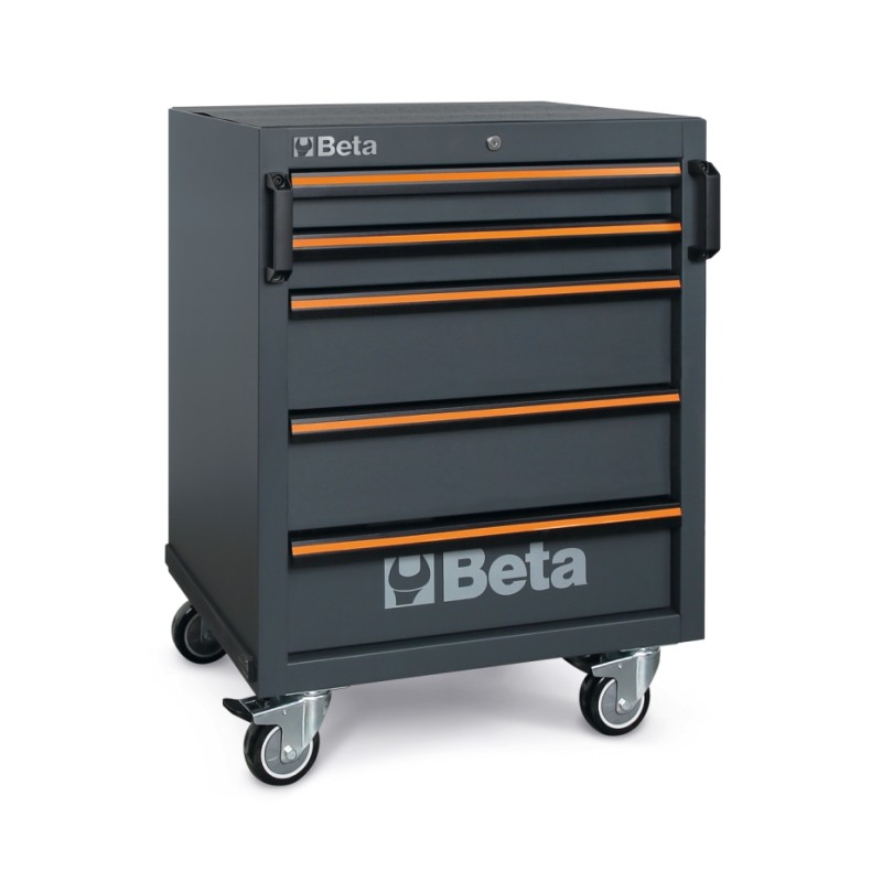 BETA C45PRO 2.0 C5 Cassettiera mobile con 5 cassetti per arredo officina C45PRO 2.0