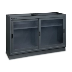 BETA C45PRO 2.0 MAT Modulo fisso da 1.360 mm con 2 ante trasparenti per arredo officina C45PRO 2.0