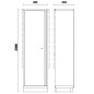 BETA C45PRO 2.0 AS1 Armadio in lamiera a 1 anta con staffa per arredo officina C45PRO 2.0