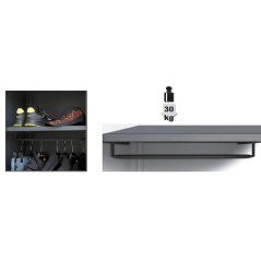 BETA C45PRO 2.0 A1/RB600 Ripiano interno per armadio C45PRO AS1 con barra appendiabiti