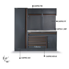 BETA C45PRO 2.0 EX Combinazione arredo officina C45PRO 2.0