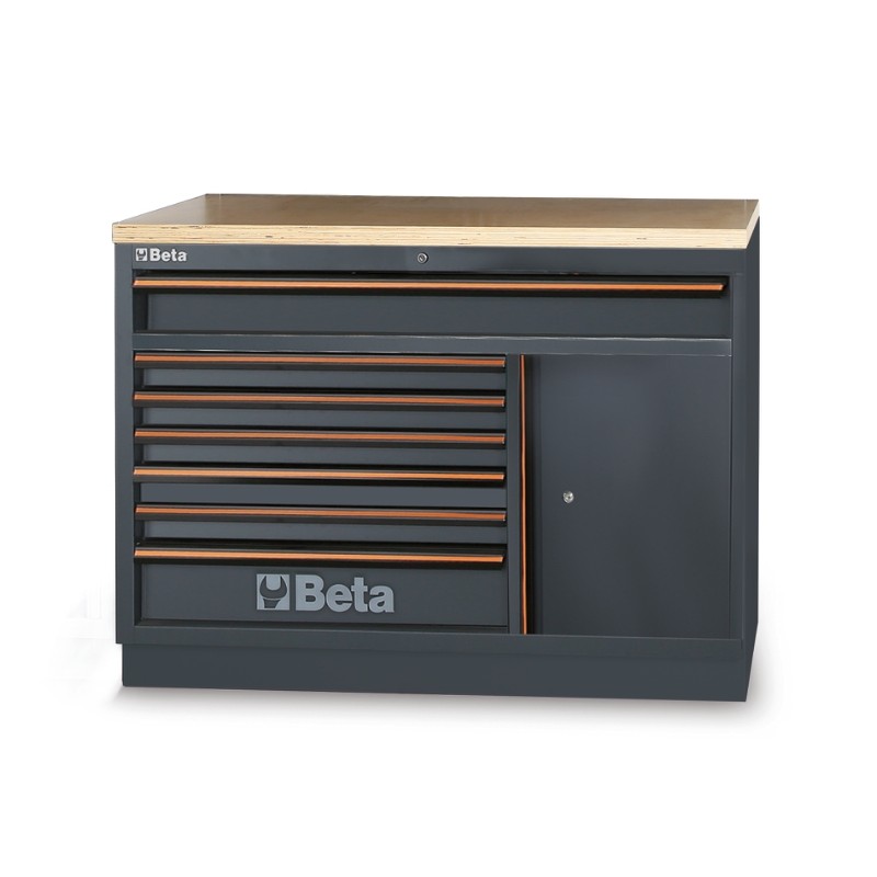 BETA C45PRO 2.0 M7A/W Modulo fisso con 7 cassetti per arredo officina C45PRO 2.0