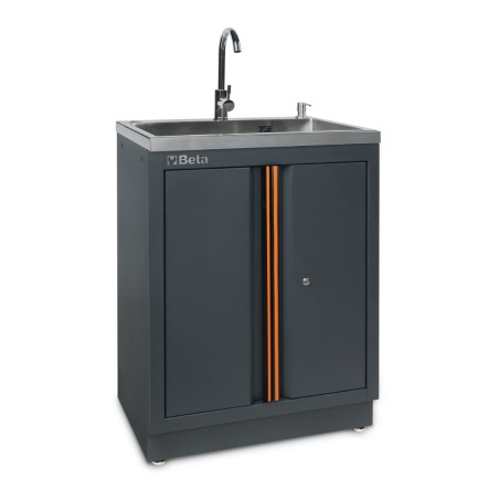 BETA C45PRO 2.0 ML Modulo fisso con lavandino integrato per arredo officina C45PRO 2.0