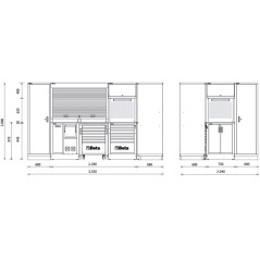 BETA RSC50 2.0 L Combinazione arredo officina RSC50 2.0