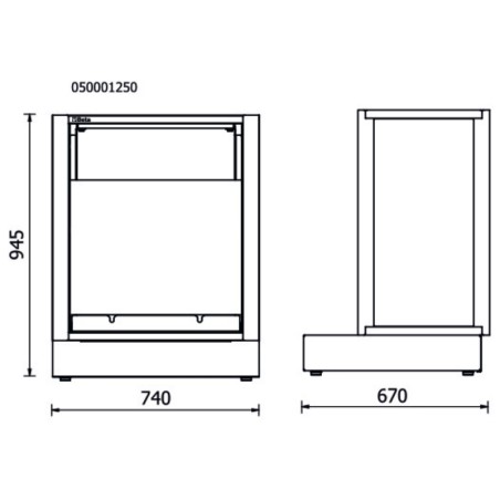 BETA RSC50 2.0 MDO Modulo fisso di distribuzione olio per arredo officina RSC50 2.0