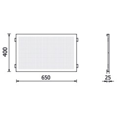 BETA RSC50 2.0 PFS Pannello forato superiore per arredo officina RSC50 2.0