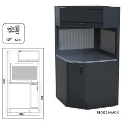 BETA RSC50 2.0 NAC-X Angolo completo autoportante per arredo officina RSC50 2.0