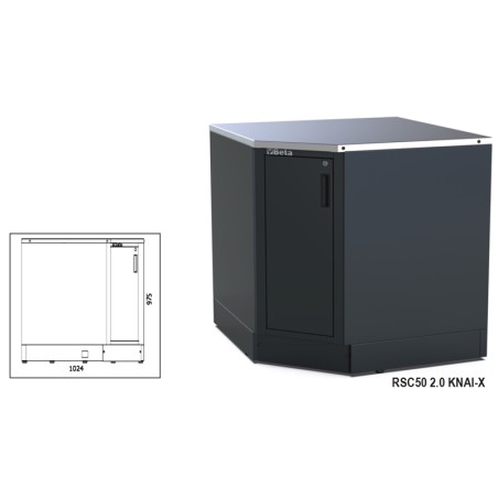 BETA RSC50 2.0 KNAI-X Modulo inferiore angolare per arredo officina RSC50 2.0