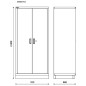 BETA RSC50 2.0 A2 Armadio in lamiera a 2 ante per arredo officina RSC50 2.0