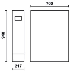 BETA C55B/GE Gamba universale con prese elettriche per banco da lavoro arredo officina
