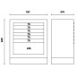 BETA C55M7 Modulo fisso con 7 cassetti per arredo officina