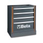 BETA C55M4 Modulo fisso con 4 cassetti per arredo officina