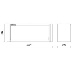 BETA C55PM Pensile per arredo officina da 1 metro