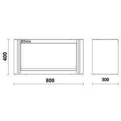 BETA C55PM/M0,8 Pensile 0,8 metri per arredo officina