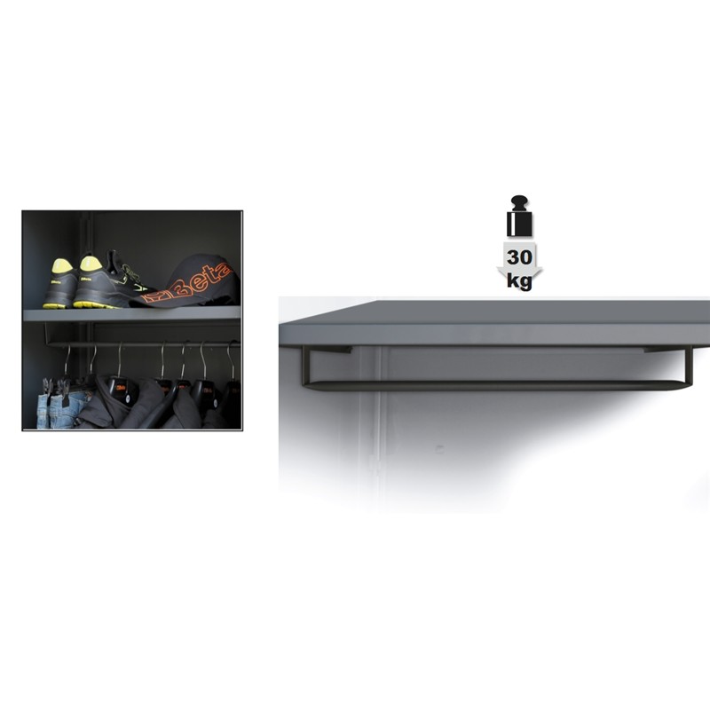 BETA C55 A1/RB42 Ripiano interno per armadio C55A1/C55AT1 con barra appendiabiti
