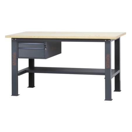 BETA C58BC-W1,6 2C Banco da lavoro 1,6 m con piano in legno e 2 cassetti