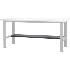 BETA C58BC-W2,1 Banco da lavoro semplice con piano in legno, lunghezza 2,1 m