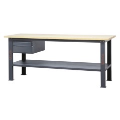 BETA C58BC-W2,1 2C Banco da lavoro 2,1 m con piano in legno e 2 cassetti