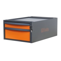 BETA C58CS 2C Cassettiera altezza 257 mm con 2 cassetti, per banchi componibili C58BC