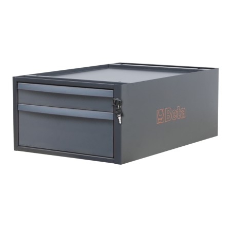 BETA C58CS 2C Cassettiera altezza 257 mm con 2 cassetti, per banchi componibili C58BC