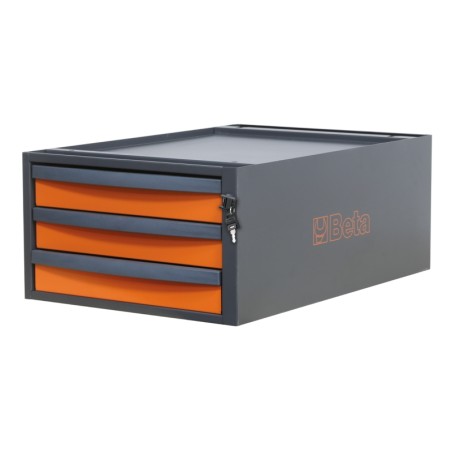 BETA C58CS 3C Cassettiera altezza 257 mm con 3 cassetti, per banchi componibili C58BC