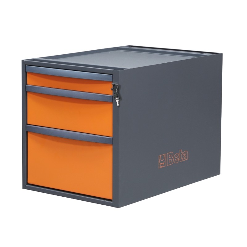 BETA C58CSH 3C Cassettiera altezza 479 mm con 3 cassetti, per banchi componibili C58BC