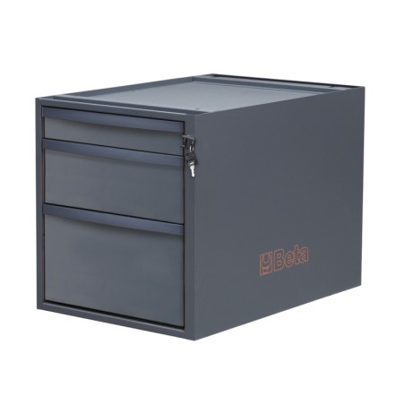 BETA C58CSH 3C Cassettiera altezza 479 mm con 3 cassetti, per banchi componibili C58BC
