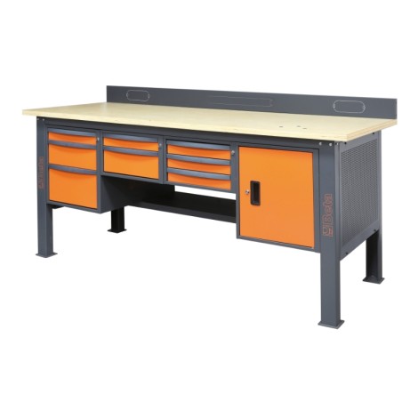 BETA C58BAC 2,1 Bordo anticaduta per banchi componibili C58BC da 2,1 m