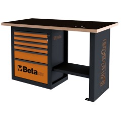 BETA C59C Banco da lavoro "Endurance" con 1 cassettiera da 6 cassetti, modello corto