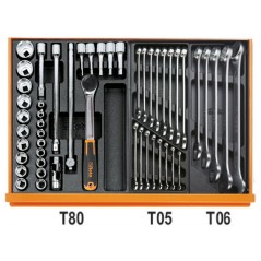 BETA 5904VG/5T Assortimento di 153 utensili per autoriparazione in termoformato rigido in ABS