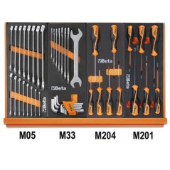 BETA 5904VU/1M Assortimento di 90 utensili per impiego universale in vassoio morbido in EVA