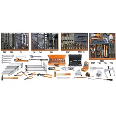 BETA 5910VI/3T Assortimento di 261 utensili per manutenzioni industriali in in termoformato rigido in ABS