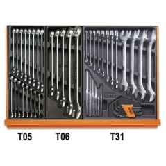 BETA 5910VI/3T Assortimento di 261 utensili per manutenzioni industriali in in termoformato rigido in ABS