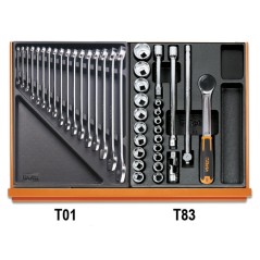 BETA 5904VU/4T Assortimento di 197 utensili per impiego universale in termoformato rigido in ABS