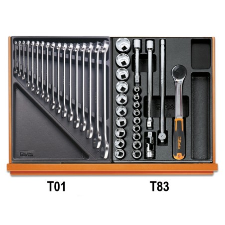 BETA 5904VU/4T Assortimento di 197 utensili per impiego universale in termoformato rigido in ABS