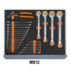 BETA 5935VI/2MB Assortimento di 133 utensili per manutenzioni industriali in vassoio morbido in EVA
