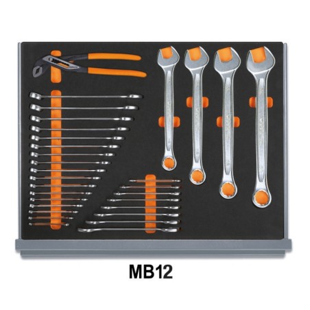 BETA 5935VI/2MB Assortimento di 133 utensili per manutenzioni industriali in vassoio morbido in EVA