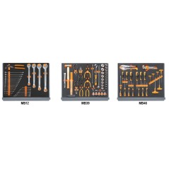 BETA 5935VG/1MB Assortimento di 98 utensili per autoriparazione in vassoio morbido in EVA