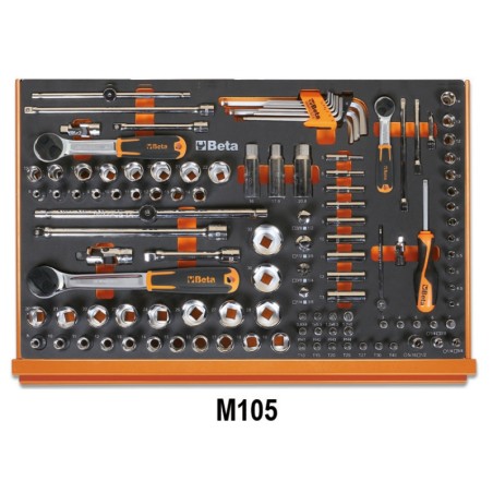 BETA 5988L/4M Assortimento di 273 utensili per autoriparazione in vassoio morbido in EVA