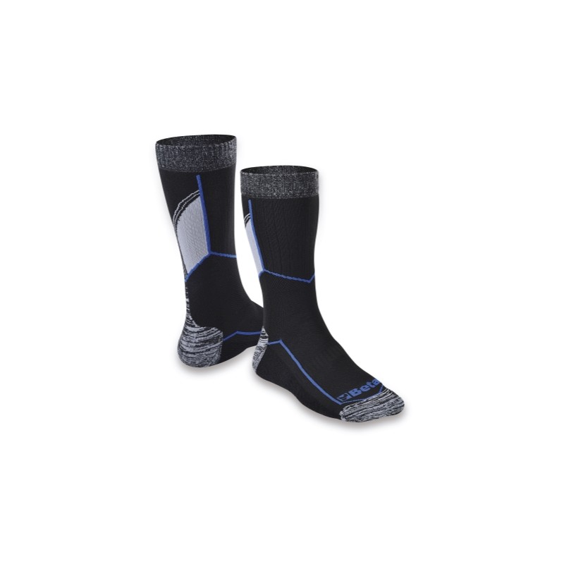 BETA 7425 Calze corte con inserti in texture traspirante