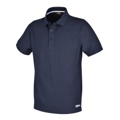 BETA 7552BL Polo work in cotone piquet 200g, con 3 bottoni, blu