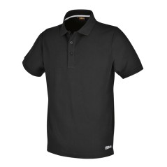 BETA 7552N Polo work in cotone 200g, con 3 bottoni, nera