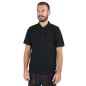 BETA 7552N Polo work in cotone 200g, con 3 bottoni, nera