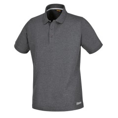 BETA 7552G Polo work in cotone piquet 200g, con 3 bottoni, grigio melange