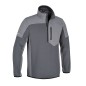 BETA 7643G Felpa zip corta, 80% cotone, 20% poliestere, 280 g, antracite/grigio chiaro