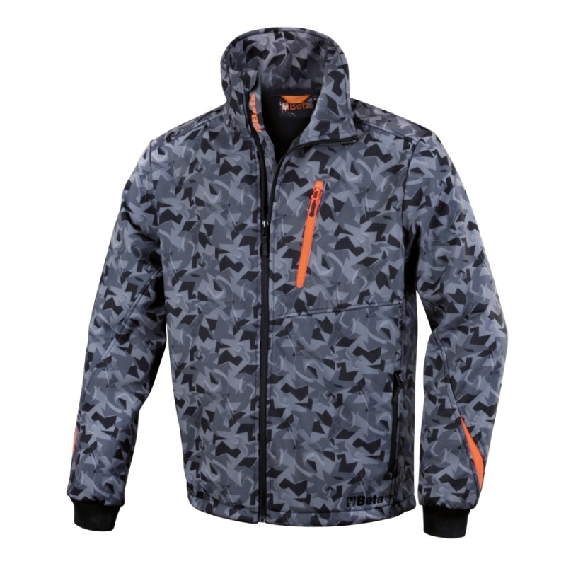 BETA 7658CM Giacca softshell - camouflage grigio