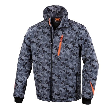 BETA 7658CM Giacca softshell - camouflage grigio