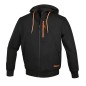 BETA 7665N Felpa zip lunga, con cappuccio