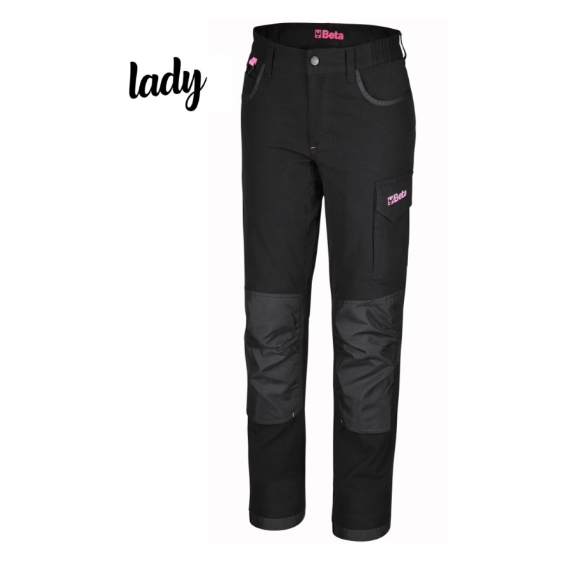 BETA 7818LN Pantaloni da lavoro da donna multitasche in 100% cotone elasticizzato, 220g